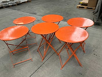 Metalen klaptafel (6x)