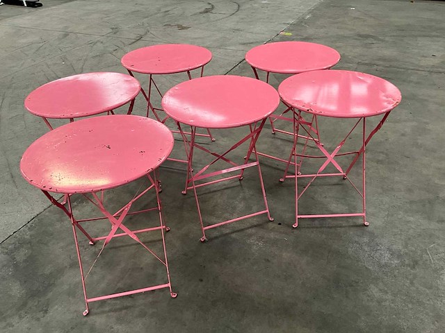 Metalen klaptafel (6x) - afbeelding 1 van  8