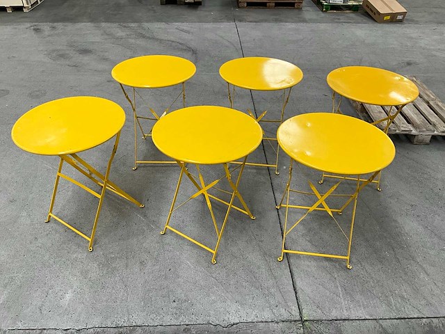 Metalen klaptafel (6x) - afbeelding 1 van  9