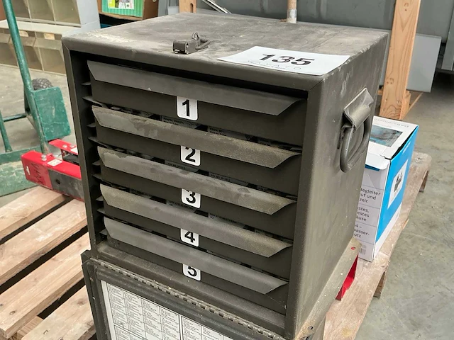 Metalen ladenkast (2x) - afbeelding 1 van  3