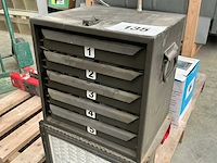 Metalen ladenkast (2x)