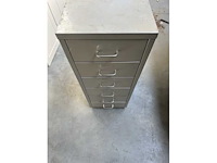 Metalen ladenkast atelier/bureel - desk (2x) - afbeelding 1 van  2