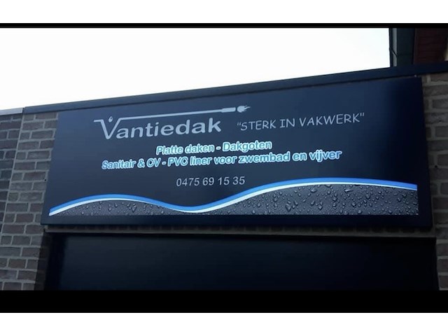 Metalen lichtreclame paneel - afbeelding 2 van  3