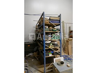 Metalen magazijnrek blauwe kleur - afbeelding 1 van  6