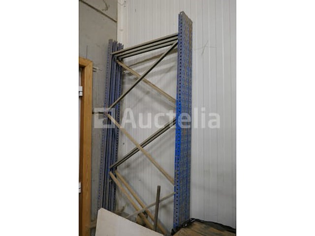 Metalen magazijnrek blauwe kleur - afbeelding 2 van  6