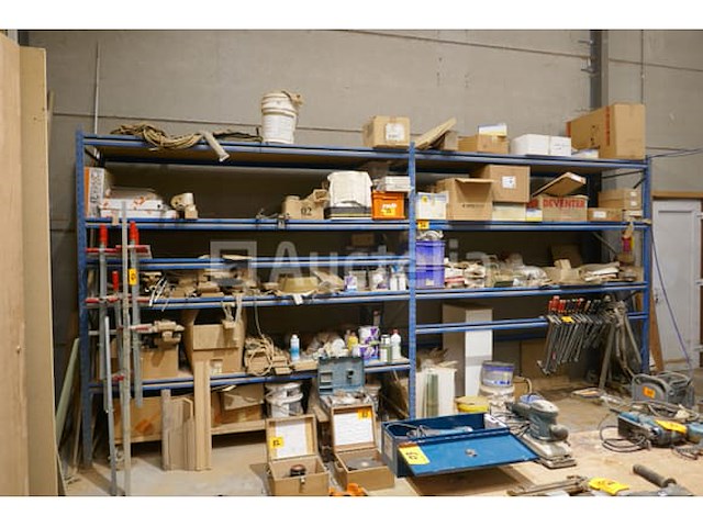 Metalen magazijnrek blauwe kleur - afbeelding 3 van  6