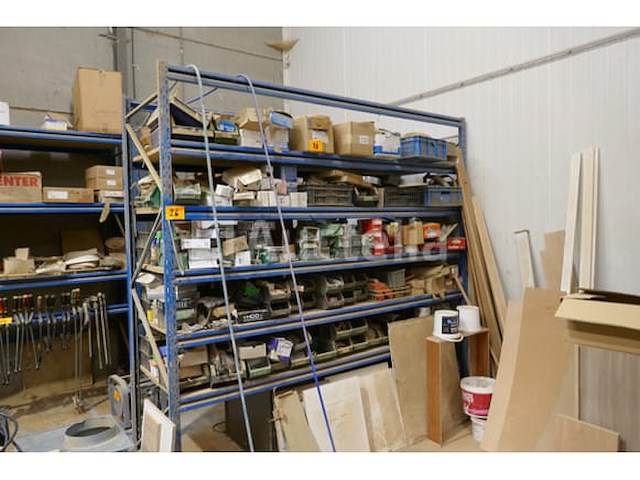 Metalen magazijnrek blauwe kleur - afbeelding 5 van  6