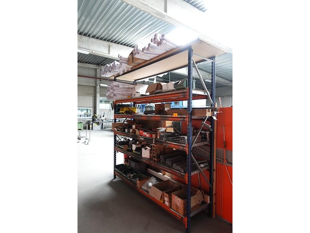 Metalen magazijnrek + inhoud - afbeelding 2 van  10