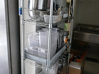 Metalen opbergrek met 5 legroosters - afbeelding 2 van  2