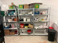 Metalen opbergrek met inhoud (4x) - afbeelding 1 van  24