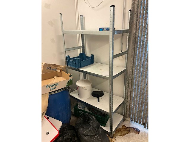 Metalen opbergrek met inhoud (4x) - afbeelding 11 van  24