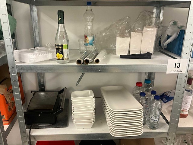 Metalen opbergrek met inhoud (4x) - afbeelding 22 van  24