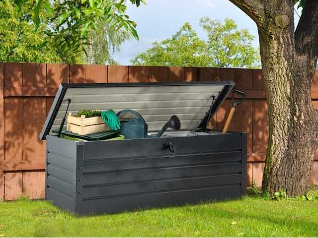 Metalen opslagdoos 870l antracietgrijs - afbeelding 1 van  3