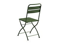 Metalen opvouwbare tuinstoelen - khaki (x4) - afbeelding 3 van  6