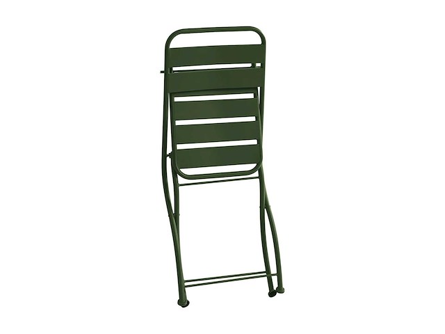Metalen opvouwbare tuinstoelen - khaki (x4) - afbeelding 4 van  6