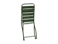 Metalen opvouwbare tuinstoelen - khaki (x4) - afbeelding 4 van  6