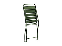 Metalen opvouwbare tuinstoelen - khaki (x4) - afbeelding 5 van  6