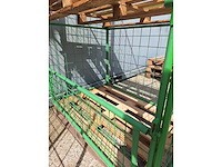 Metalen opzetrand met kantelhek - gepoedercoat - 80x120x80cm - incl pallet 2x - afbeelding 6 van  6