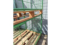 Metalen opzetrand met kantelhek - gepoedercoat - 80x120x80cm - incl pallet 2x - afbeelding 3 van  6