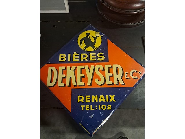 Metalen plaat bieres dekeyser - afbeelding 1 van  3