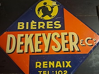 Metalen plaat bieres dekeyser - afbeelding 1 van  3