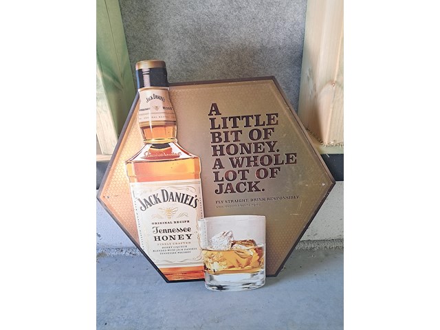 Metalen plaat jack daniels h 480 mm b 470 mm - afbeelding 1 van  3