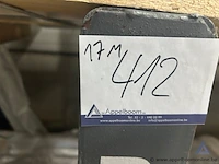 Metalen platenrekken, totale lengte 17 m - afbeelding 1 van  2