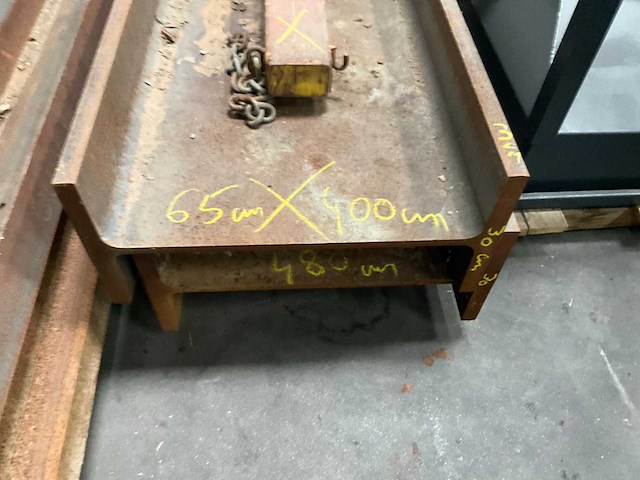 Metalen poutrels/draagbalken he650b 4 meter (2x) - afbeelding 5 van  6