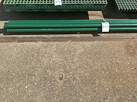 Metalen pvc coating bovenbuis tuinpalen (8x) - afbeelding 1 van  2