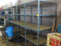 Metalen rek 5 etages (in één stuk gelast) b. 3,20 x h.2,00m - afbeelding 2 van  2