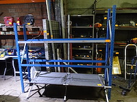 Metalen rek b. 40cm -l.2,10m -h.1,70m - afbeelding 1 van  4