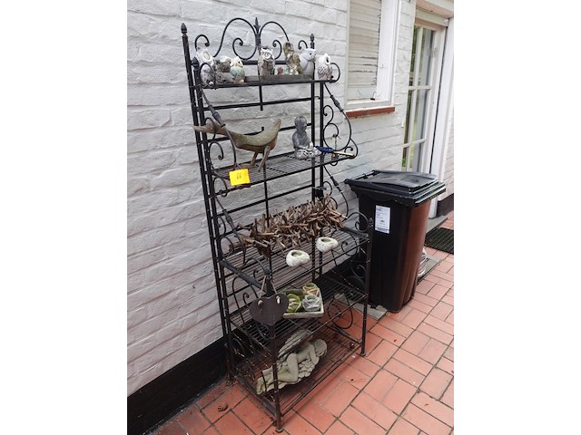 Metalen rek + decoratie - afbeelding 2 van  3