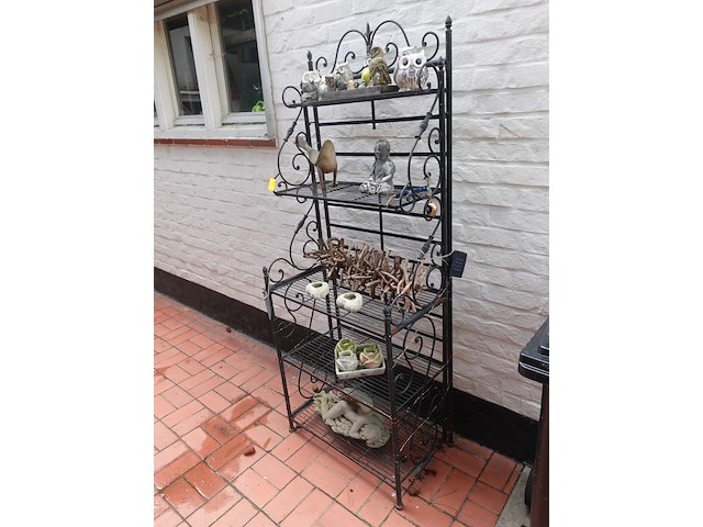 Metalen rek + decoratie - afbeelding 3 van  3
