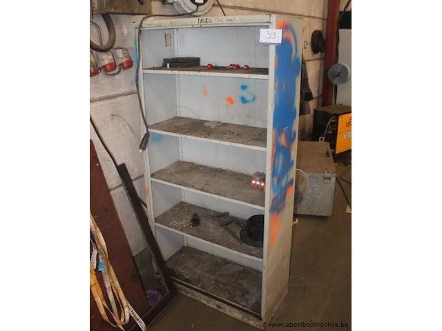 Metalen rek, falko, met 4 legplanken - afbeelding 1 van  1