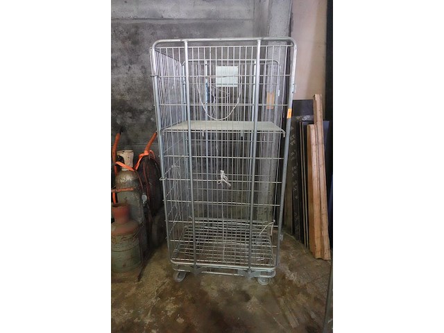 Metalen rolcontainer - afbeelding 2 van  2