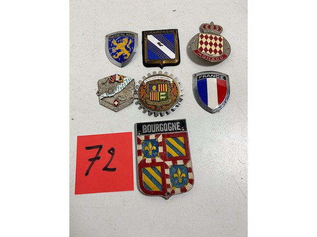 Metalen schildjes 7 items - afbeelding 1 van  1