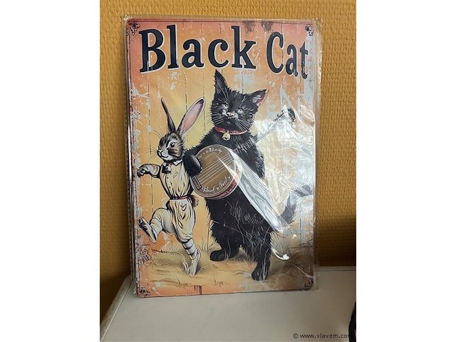 Metalen sierbord - afbeelding 1 van  1