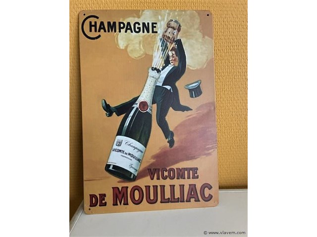 Metalen sierbord - afbeelding 1 van  1