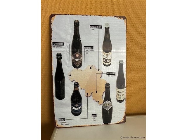 Metalen sierbord - afbeelding 1 van  1