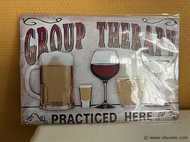 Metalen sierbord - afbeelding 1 van  1