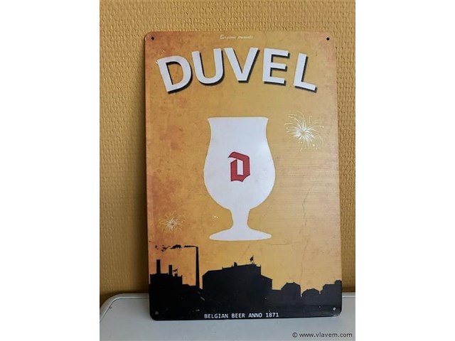 Metalen sierbord - afbeelding 1 van  1