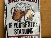 Metalen sierbord - afbeelding 1 van  1