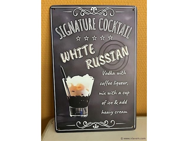 Metalen sierbord - afbeelding 1 van  1