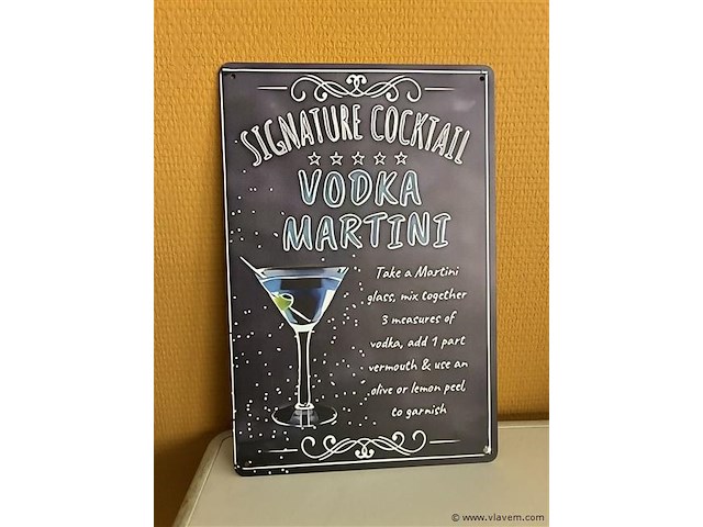 Metalen sierbord - afbeelding 1 van  1