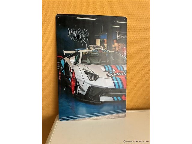 Metalen sierbord - afbeelding 1 van  1