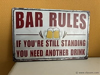 Metalen sierbord - afbeelding 1 van  1