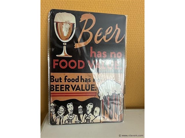 Metalen sierbord - afbeelding 1 van  1