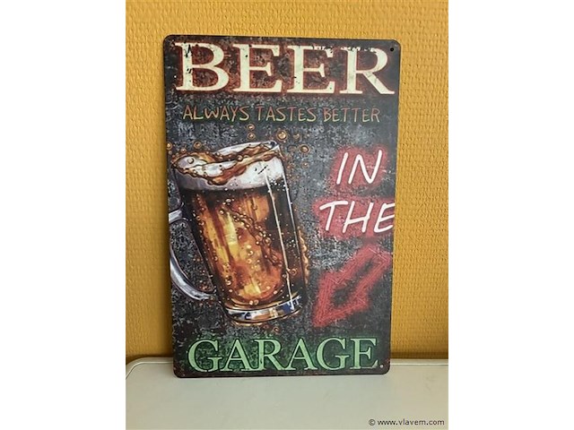 Metalen sierbord - afbeelding 1 van  1