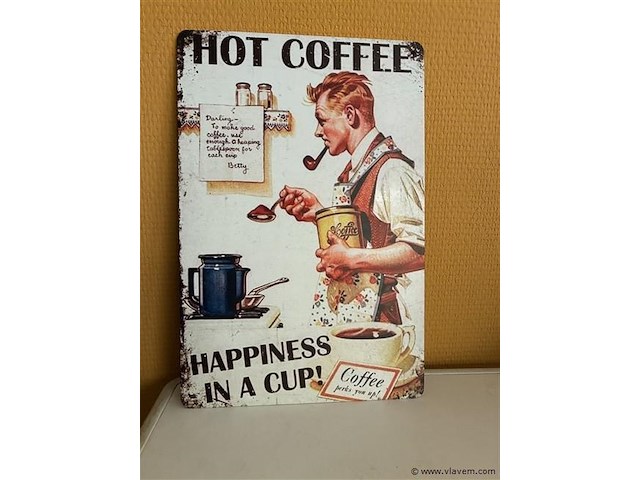 Metalen sierbord - afbeelding 1 van  1