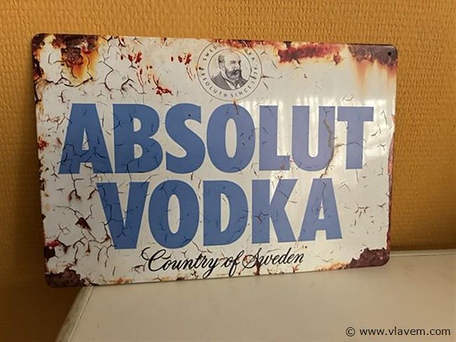 Metalen sierbord - afbeelding 1 van  1